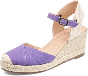 Journee Women's Comfort Foam Ashlyn Espadrille Wedge Sandals