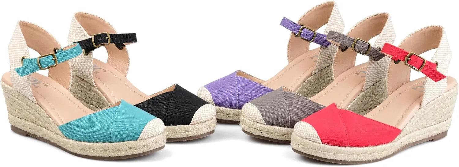 Journee Women's Comfort Foam Ashlyn Espadrille Wedge Sandals