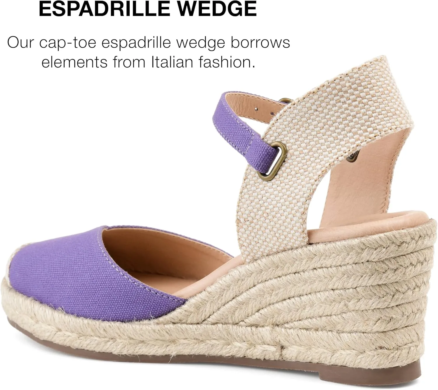 Journee Women's Comfort Foam Ashlyn Espadrille Wedge Sandals