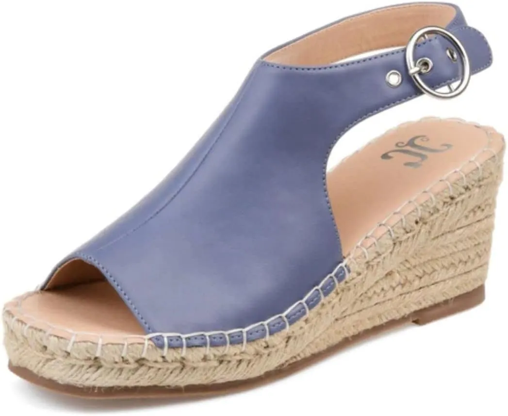 Journee Women's Crew Espadrille Wedge Sandals