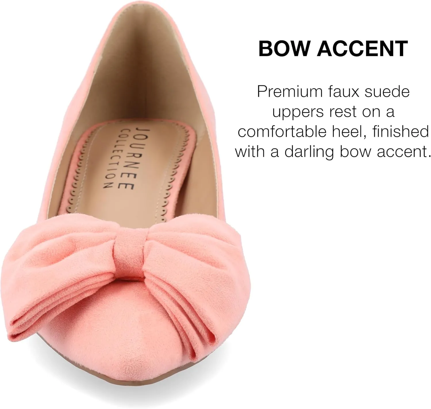 Journee Womens Orana Pointed Toe Kitten Heel Pumps