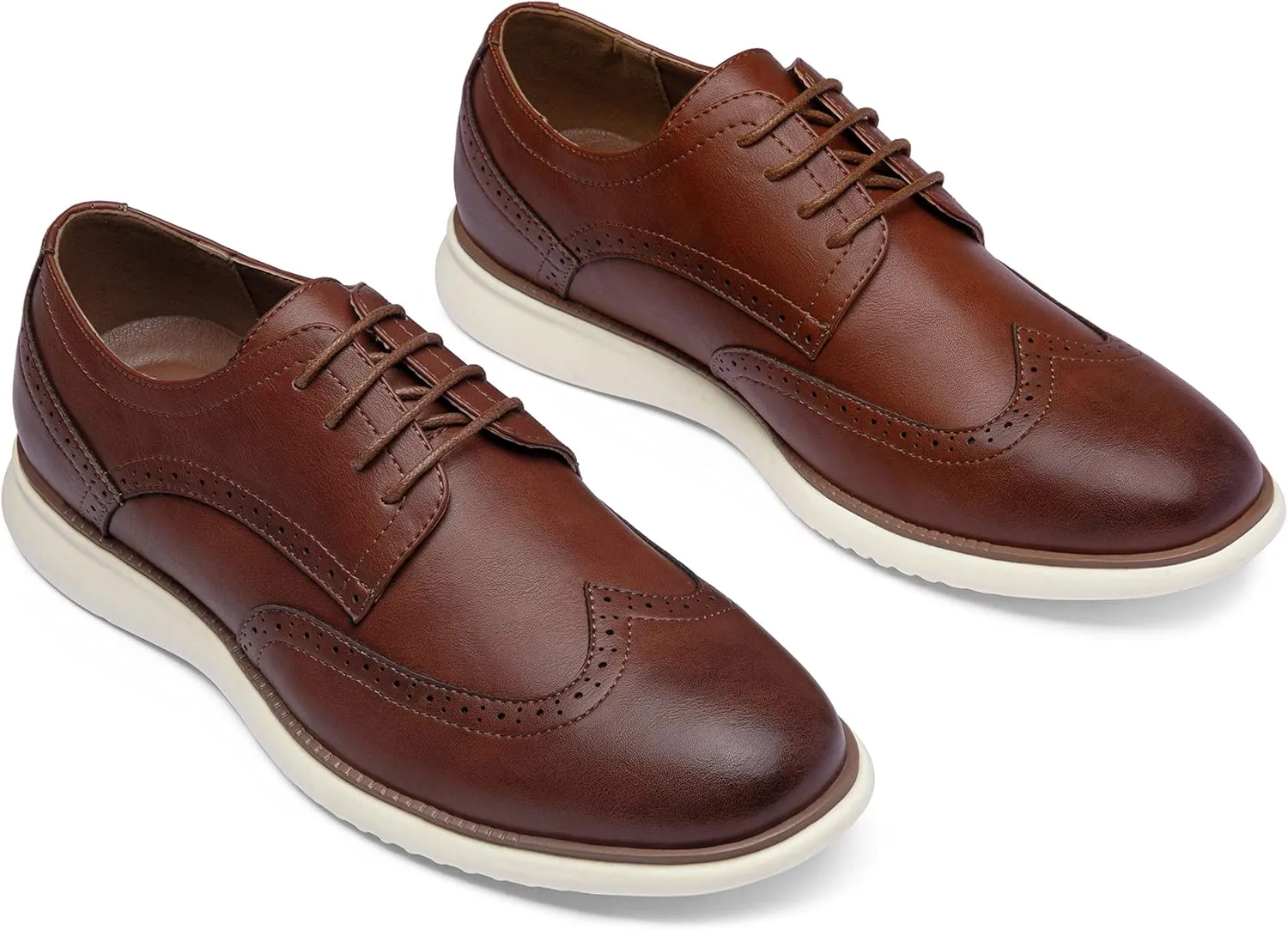 Jousen Men's Dress Shoes Brogue Formal Lace Up Oxfords Shoes