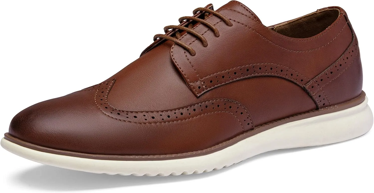 Jousen Men's Dress Shoes Brogue Formal Lace Up Oxfords Shoes