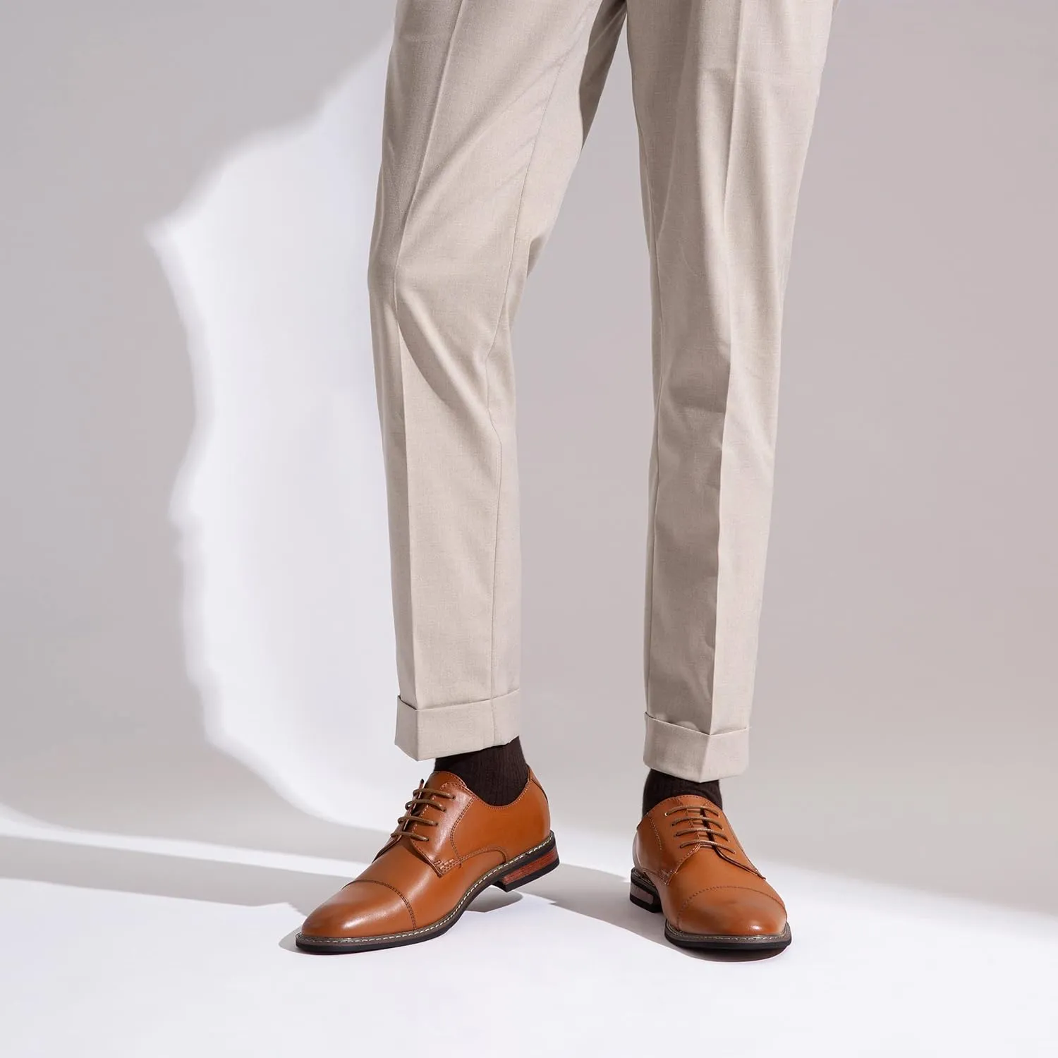 Jousen Men's Dress Shoes Classic Oxfords Formal Business Shoes Modern Derby Oxford