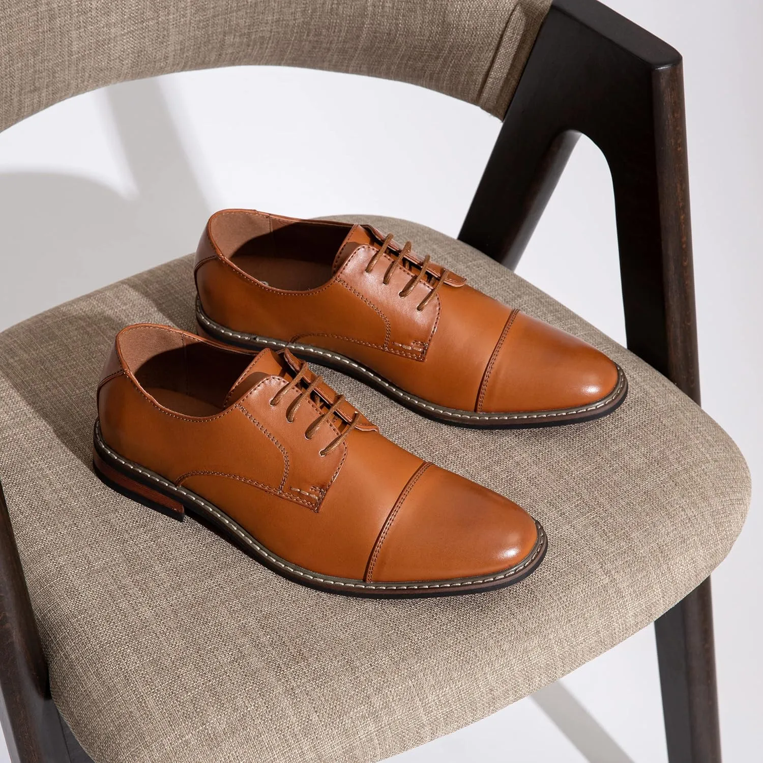 Jousen Men's Dress Shoes Classic Oxfords Formal Business Shoes Modern Derby Oxford