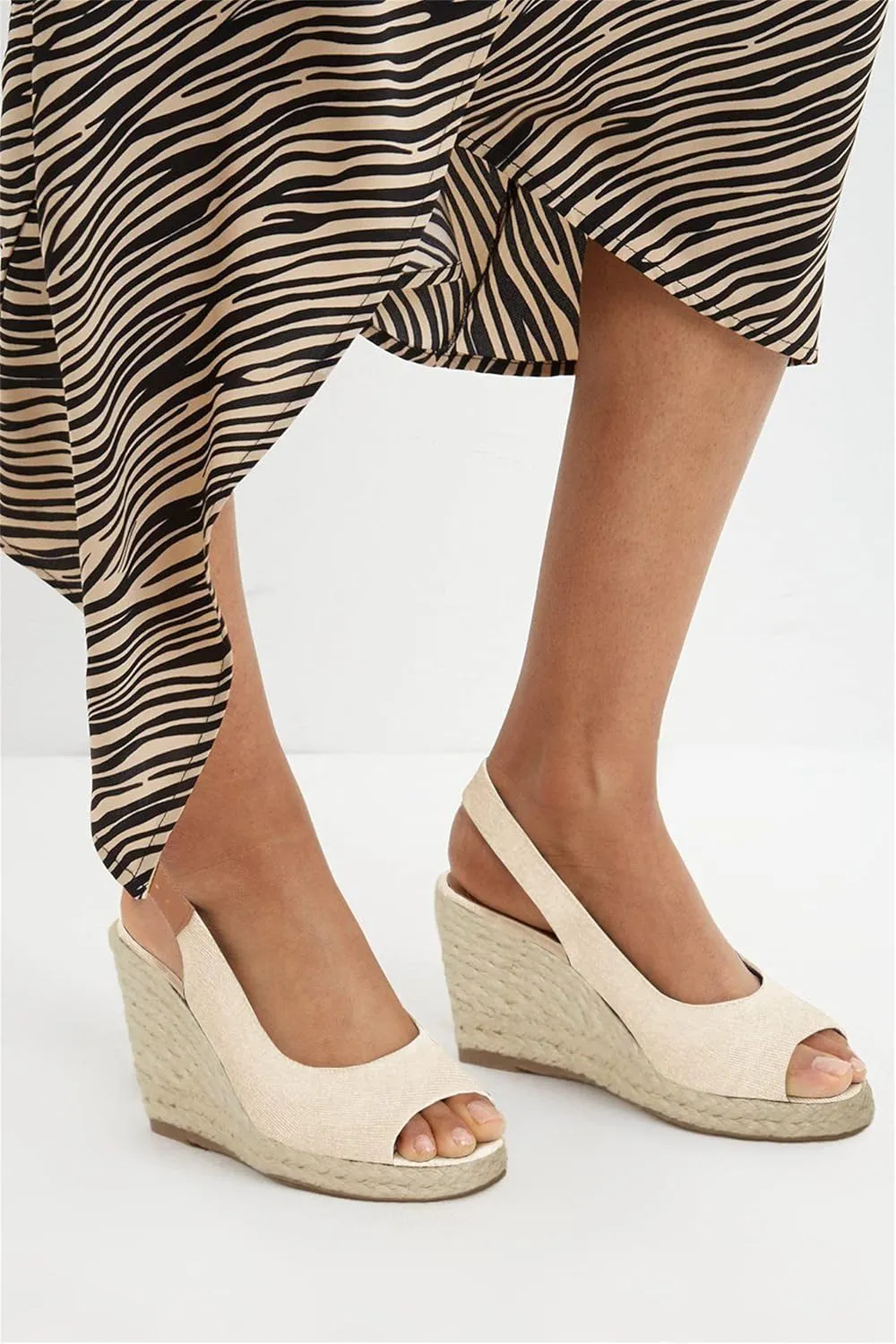 Juliet Holy Womens Ankle Strap Espadrille Wedges Round Open Toe Platform Slingback Slip on Peep Toe Sandals Comfort Summer Shoes