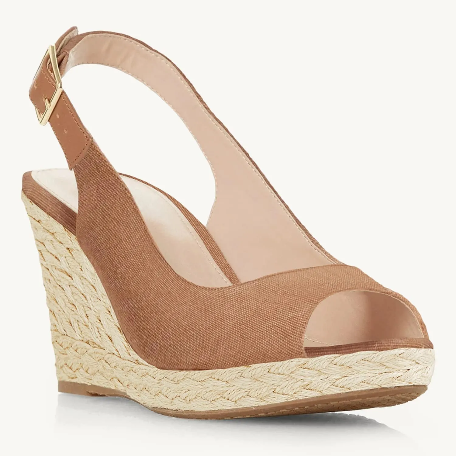 Juliet Holy Womens Ankle Strap Espadrille Wedges Round Open Toe Platform Slingback Slip on Peep Toe Sandals Comfort Summer Shoes