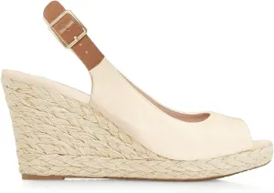 Juliet Holy Womens Ankle Strap Espadrille Wedges Round Open Toe Platform Slingback Slip on Peep Toe Sandals Comfort Summer Shoes