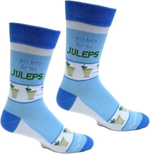 Just Here for the Juleps Derby Men's Socks