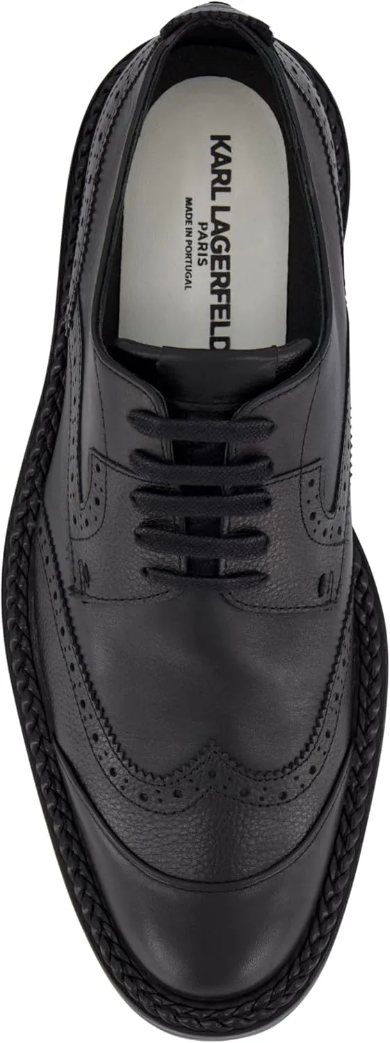 KARL LAGERFELD Men's Wingtip Dress Shoe Sneaker