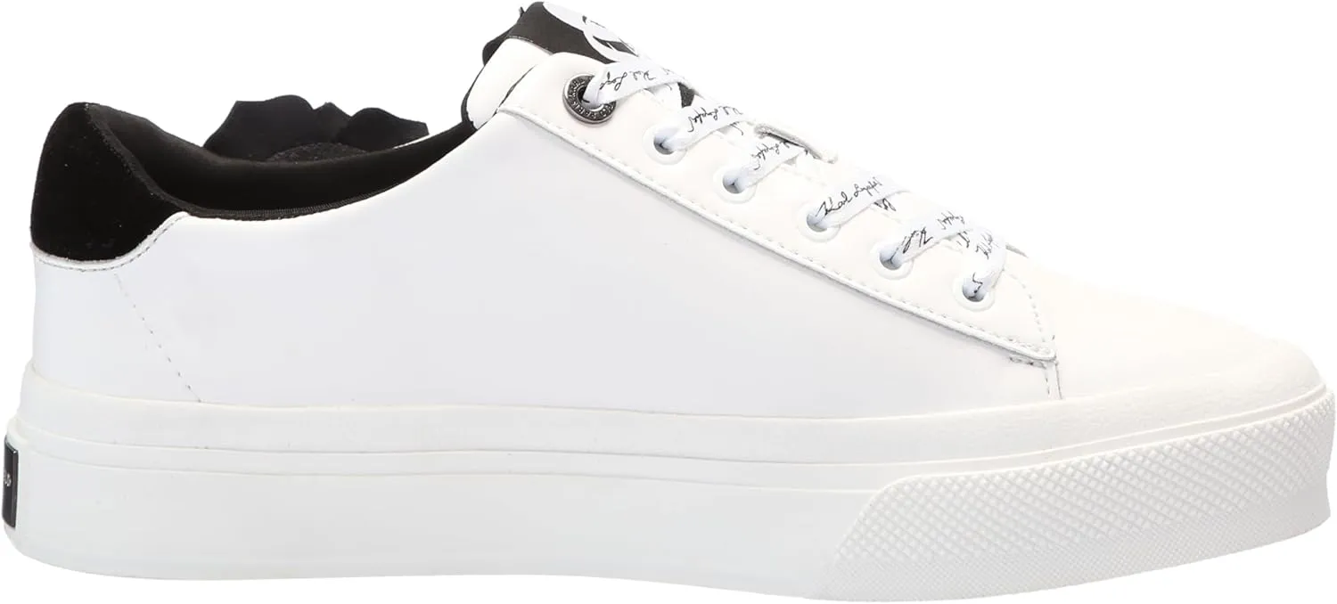 KARL LAGERFELD womens Georgia Lace Up Sneaker