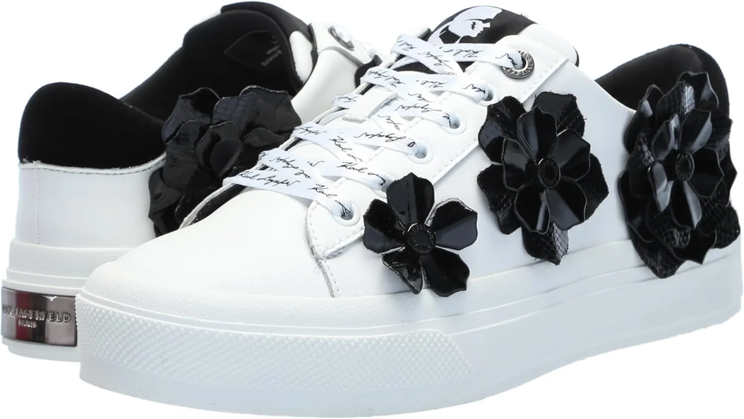 KARL LAGERFELD womens Georgia Lace Up Sneaker