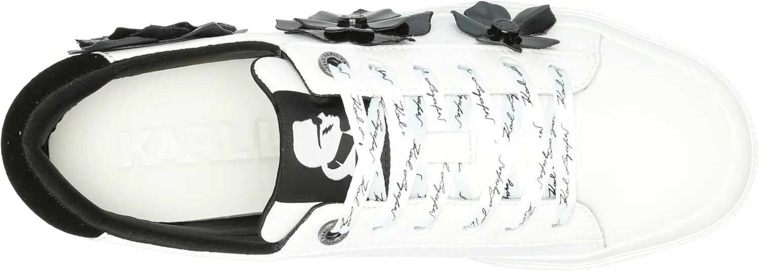 KARL LAGERFELD womens Georgia Lace Up Sneaker