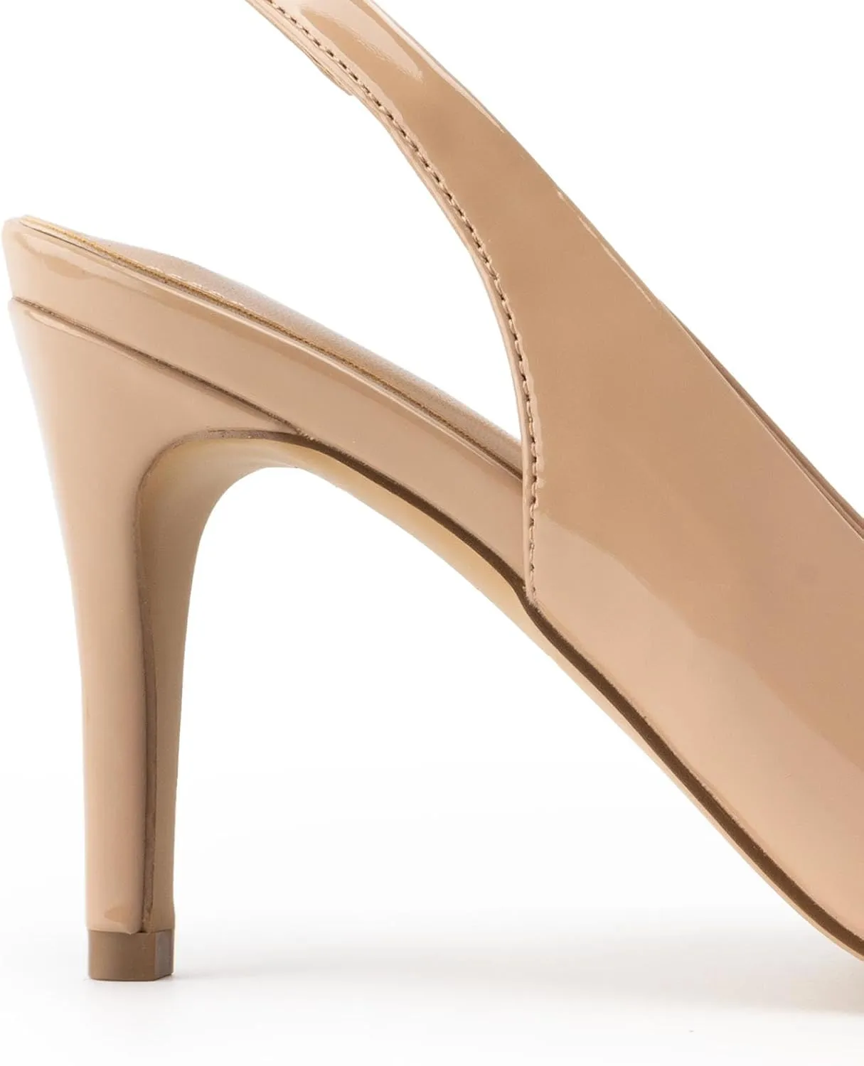 KaroNairy Stiletto Heels for Women Pointed Toe Slingback Heels Closed Toe mid Heel Wedding Dress Pumps Shoes with Buckles