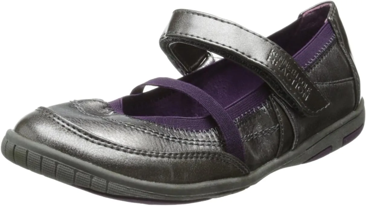 Kenneth Cole Reaction Stir Prize Mary Jane Sneaker (Little Kid/Big Kid),Pewter,2.5 M US Little Kid