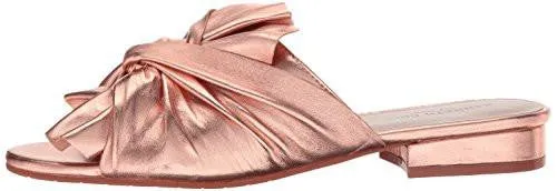 Kenneth Cole York Violet Flat Sandal Rose Gold 8 M Us