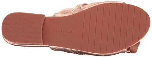 Kenneth Cole York Violet Flat Sandal Rose Gold 8 M Us
