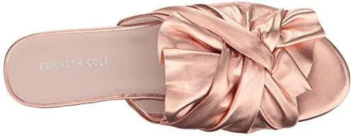 Kenneth Cole York Violet Flat Sandal Rose Gold 8 M Us