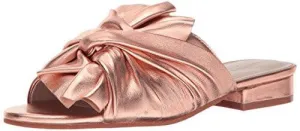 Kenneth Cole York Violet Flat Sandal Rose Gold 8 M Us