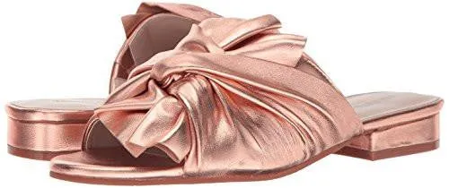 Kenneth Cole York Violet Flat Sandal Rose Gold 8 M Us