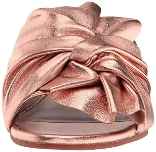 Kenneth Cole York Violet Flat Sandal Rose Gold 8 M Us