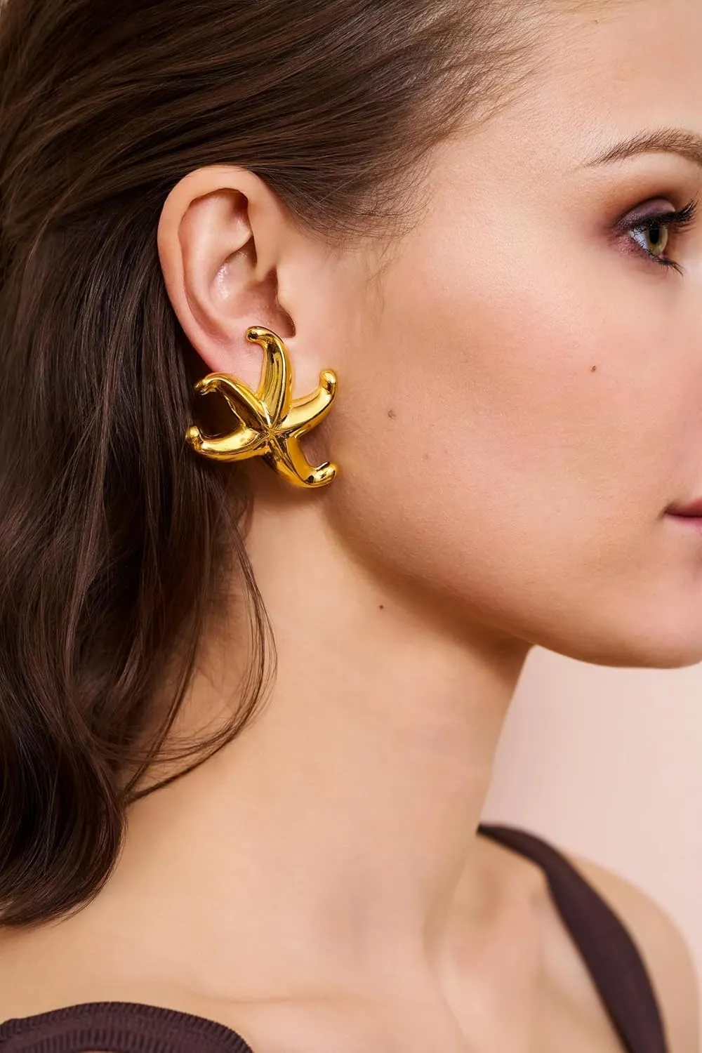 Kenneth Jay Lane Women's Gold Starfish Clip-On Earrings