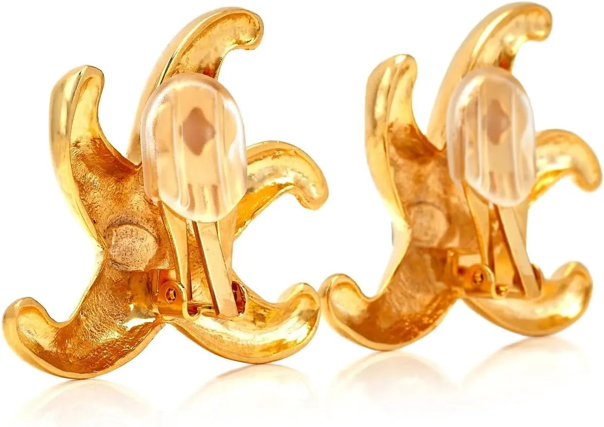 Kenneth Jay Lane Women's Gold Starfish Clip-On Earrings