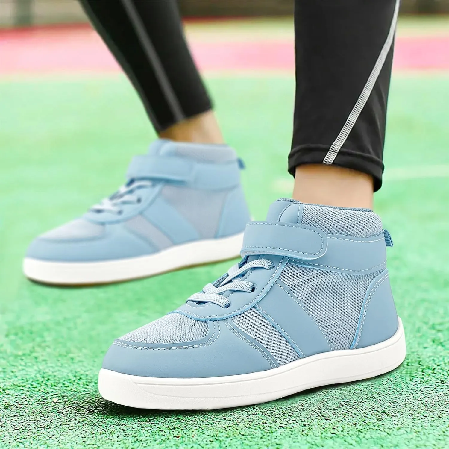 Kids Barefoot Wide Toe Shoes High Top Wrestling Boxing Shoes Comfort Hiking Boots Comfort Zero Drop Minimalist Sneaker for Little Big Kid