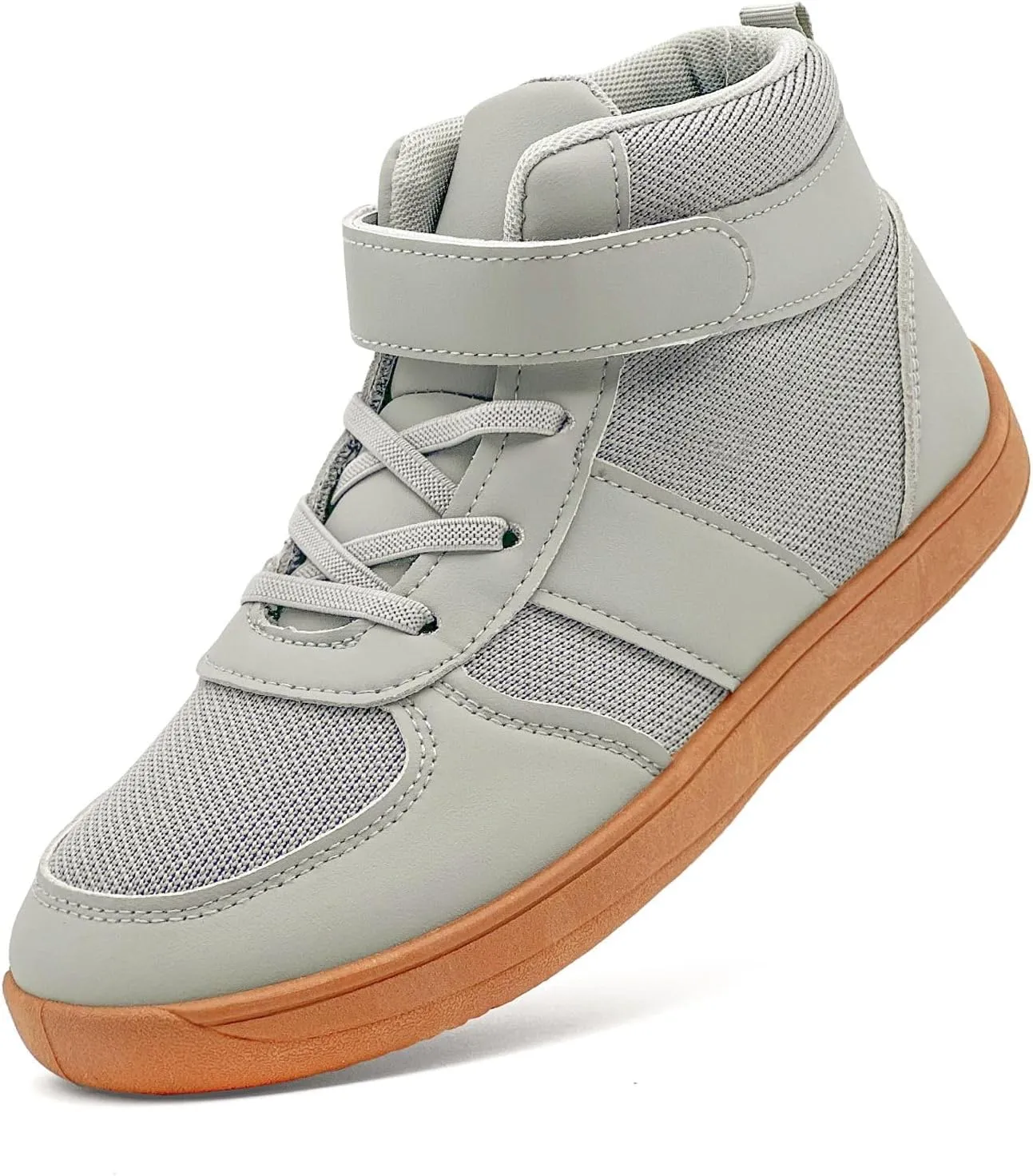 Kids Barefoot Wide Toe Shoes High Top Wrestling Boxing Shoes Comfort Hiking Boots Comfort Zero Drop Minimalist Sneaker for Little Big Kid