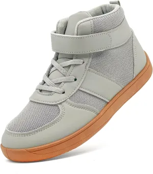 Kids Barefoot Wide Toe Shoes High Top Wrestling Boxing Shoes Comfort Hiking Boots Comfort Zero Drop Minimalist Sneaker for Little Big Kid