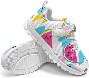Kids Pickleball Sneakers Size 11 to 15,Boys Girls Spring Jogging Shoes Breathable Athletic Shoes with One Strap