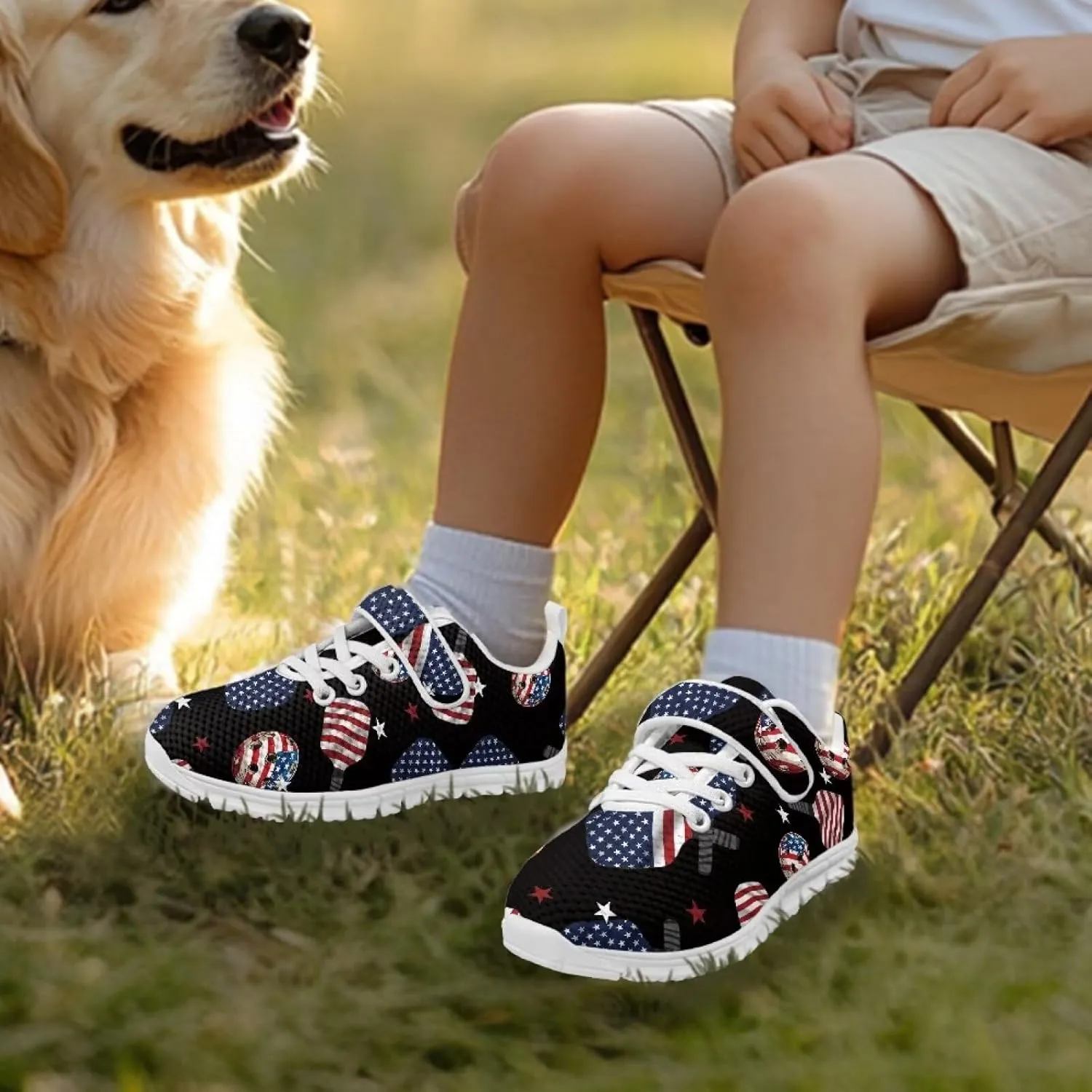 Kids Pickleball Sneakers Size 11 to 15,Boys Girls Spring Jogging Shoes Breathable Athletic Shoes with One Strap