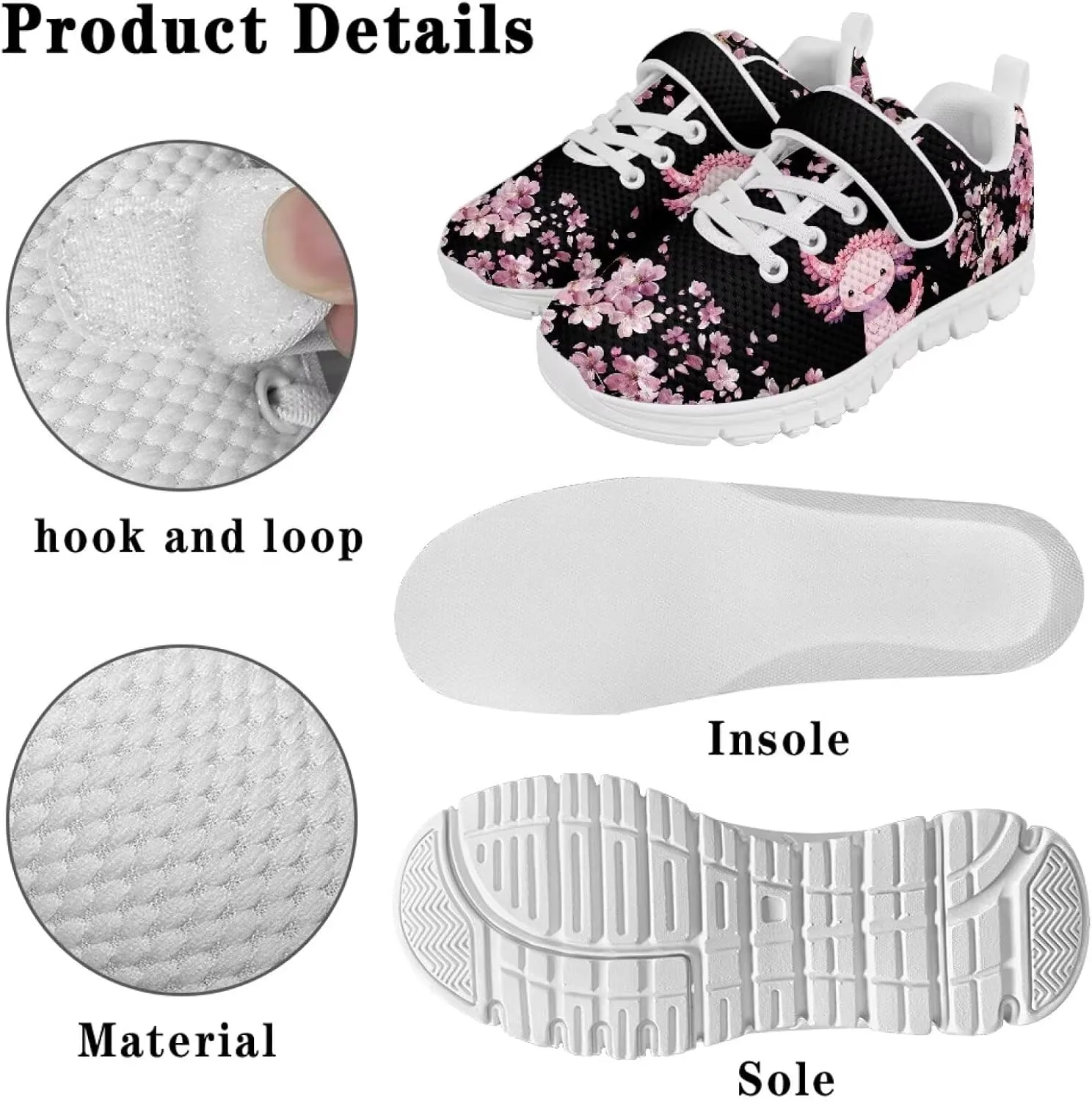 Kids Spring Casual Sneakers Size 11 to 15,Boys Cartoon Single Buckle Jogging Shoes Girls Uniform-Dress Shoes