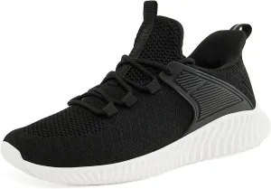 KPP Walking Shoes for Men Breathable Tennis Running Gym Sneakers Slip On Memory Foam Shoes