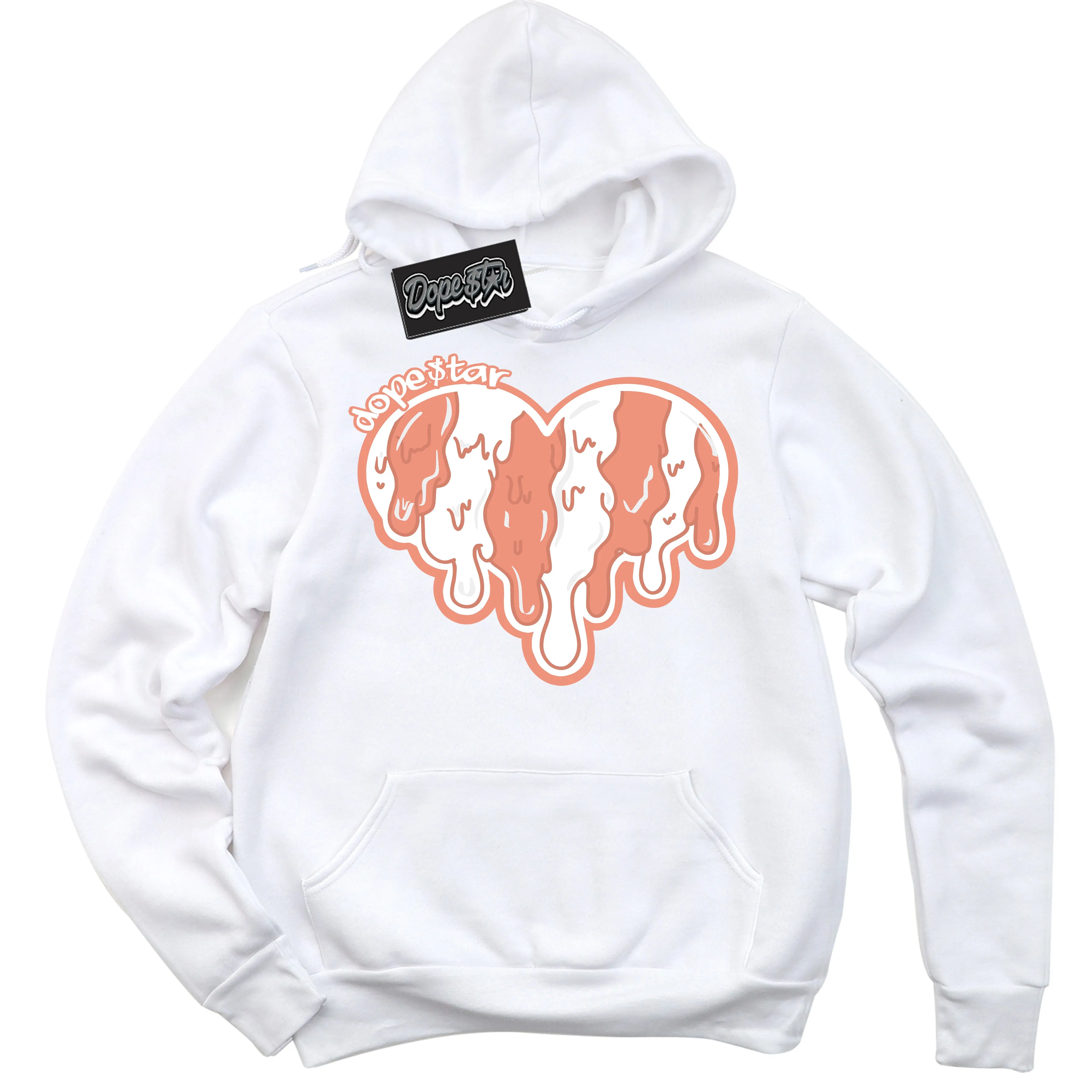 Light Wild Mango Dunk Sneaker Hoodie Melting Heart Graphic