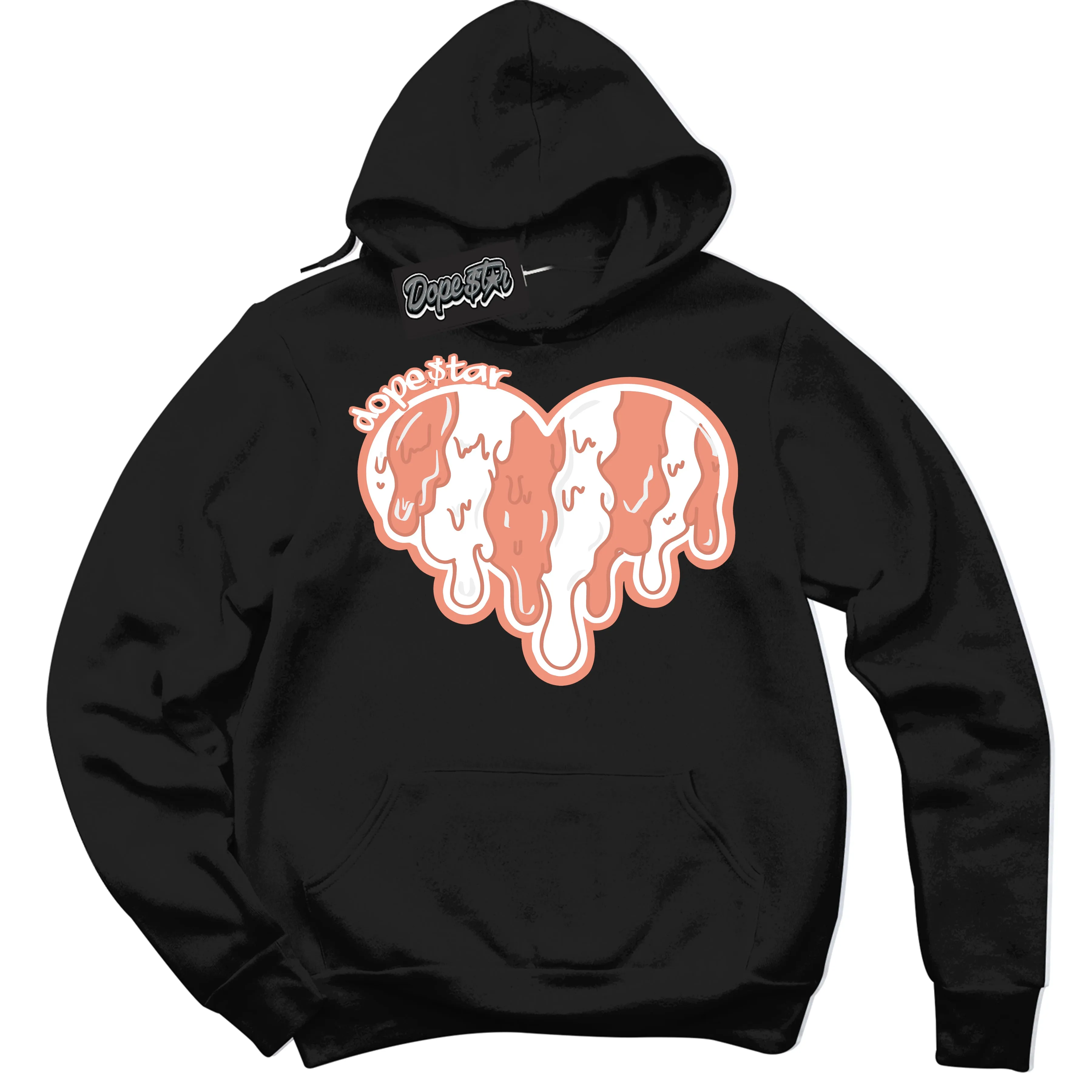 Light Wild Mango Dunk Sneaker Hoodie Melting Heart Graphic