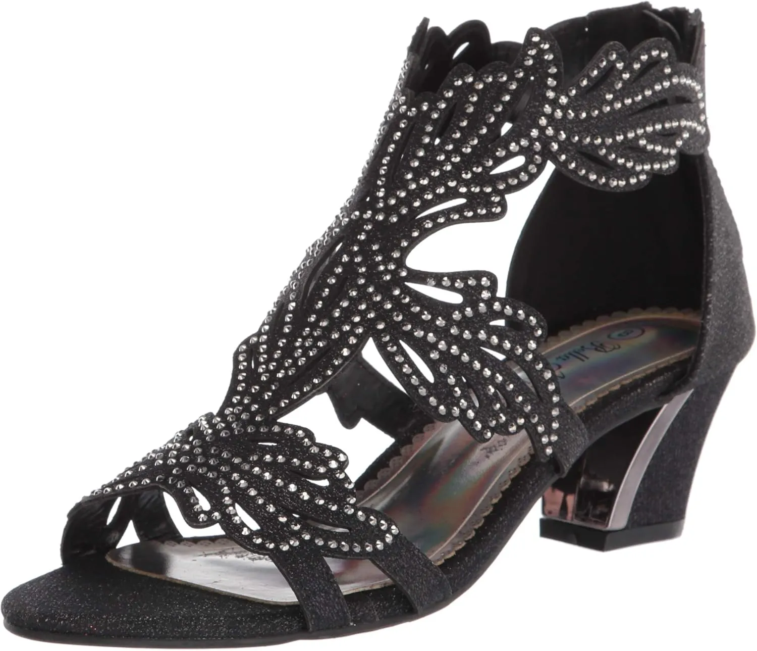 Lime03N Womens Open Toe Mid Heel Wedding Rhinestone Gladiator Sandal Wedge Shoes