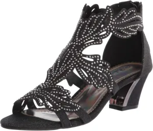 Lime03N Womens Open Toe Mid Heel Wedding Rhinestone Gladiator Sandal Wedge Shoes