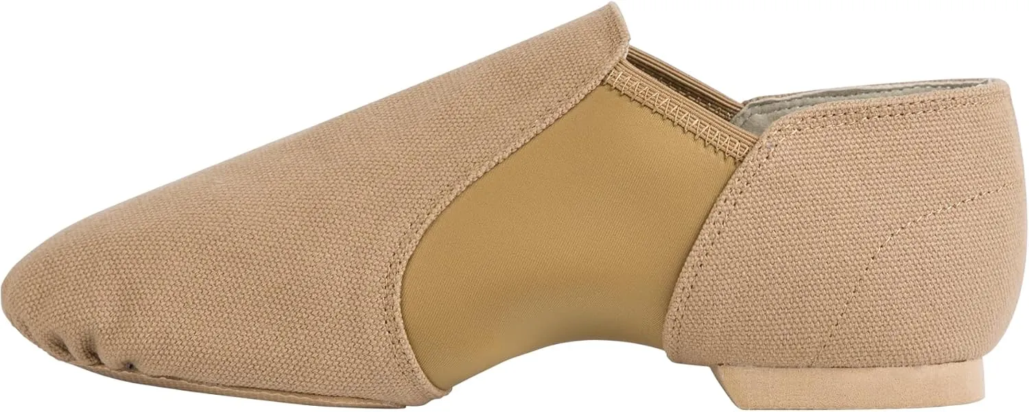 Linodes Unisex 09 Canvas Upper Slip-on Jazz Shoe for Women and Men's Dance Shoes