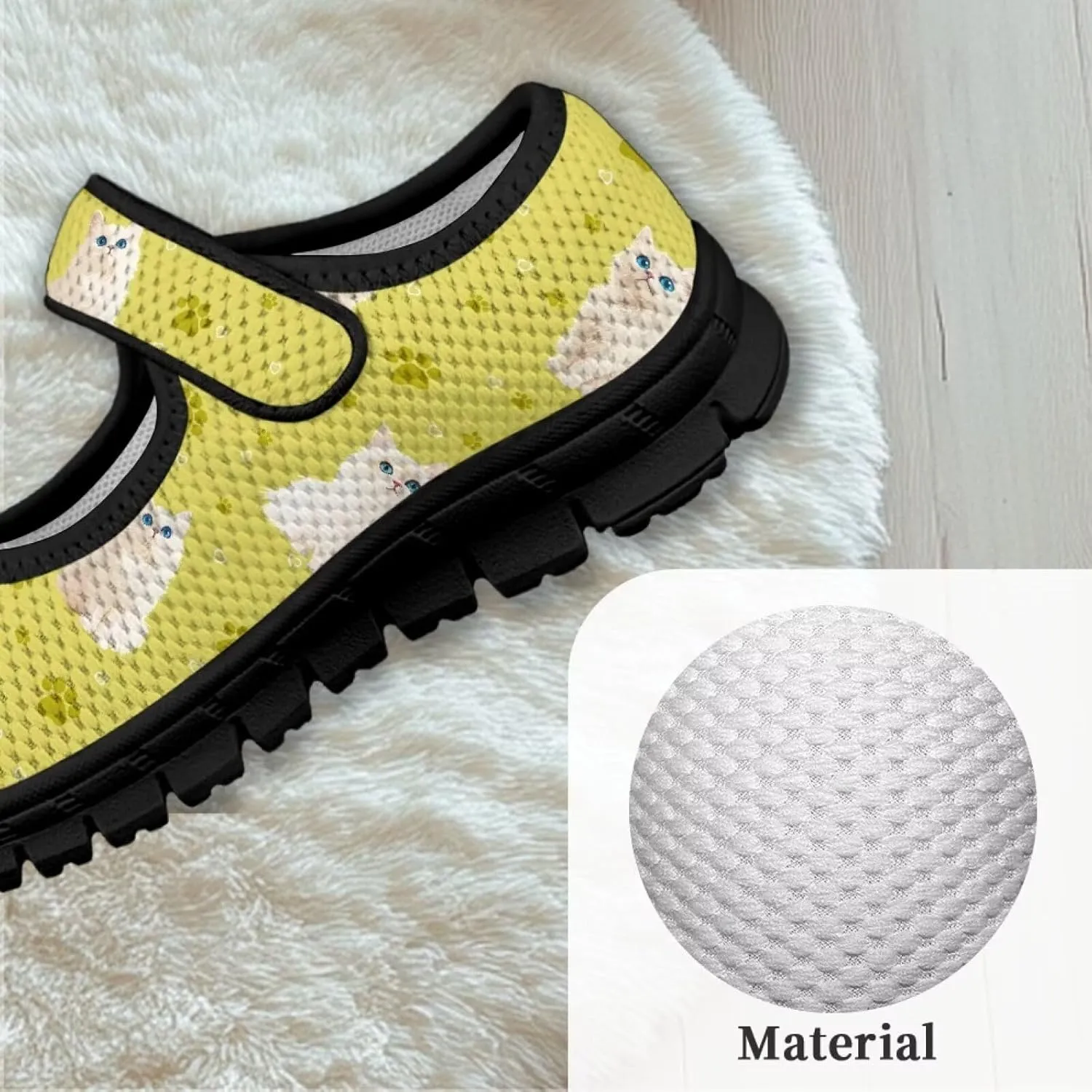 Little Girls Cute Uniform Shoes,Mary Jane Flats Shoes for Back School,Comfort Barefoot Shoes,Black Sole Size 11 to 15
