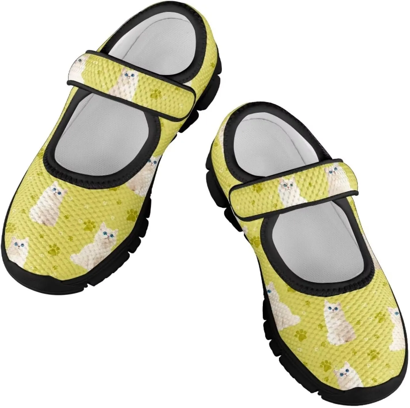 Little Girls Cute Uniform Shoes,Mary Jane Flats Shoes for Back School,Comfort Barefoot Shoes,Black Sole Size 11 to 15