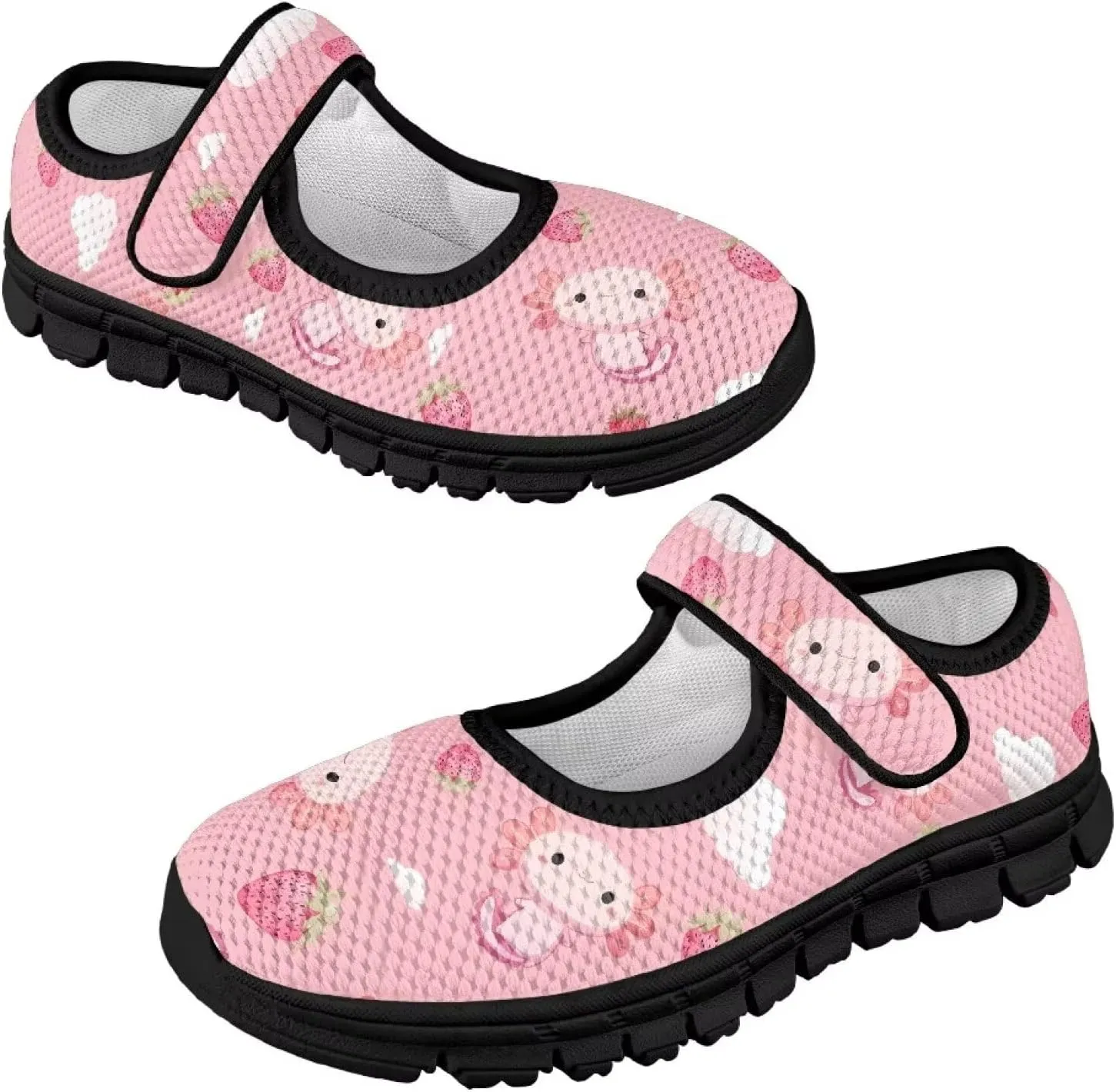 Little Girls Cute Uniform Shoes,Mary Jane Flats Shoes for Back School,Comfort Barefoot Shoes,Black Sole Size 11 to 15