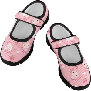 Little Girls Cute Uniform Shoes,Mary Jane Flats Shoes for Back School,Comfort Barefoot Shoes,Black Sole Size 11 to 15