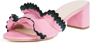 Loeffler Randall Women's Vera (Kid Suede/RIC-rac) Heeled Sandal