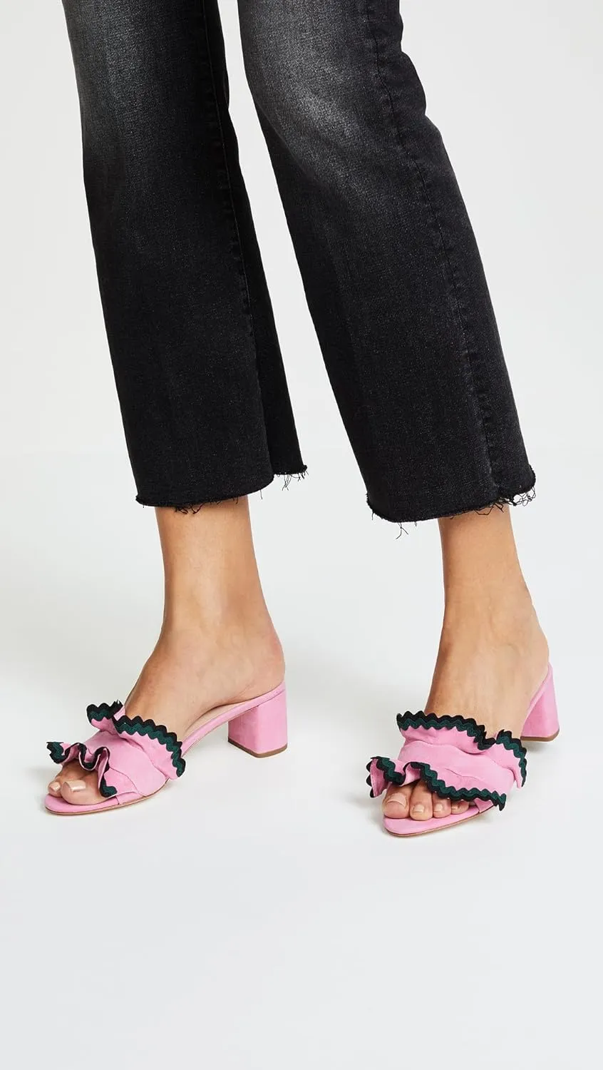 Loeffler Randall Women's Vera (Kid Suede/RIC-rac) Heeled Sandal