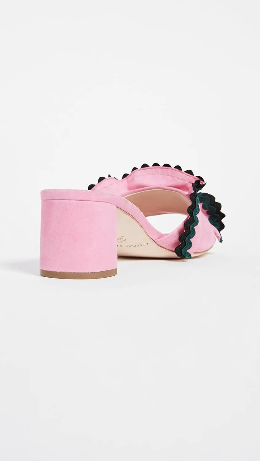 Loeffler Randall Women's Vera (Kid Suede/RIC-rac) Heeled Sandal