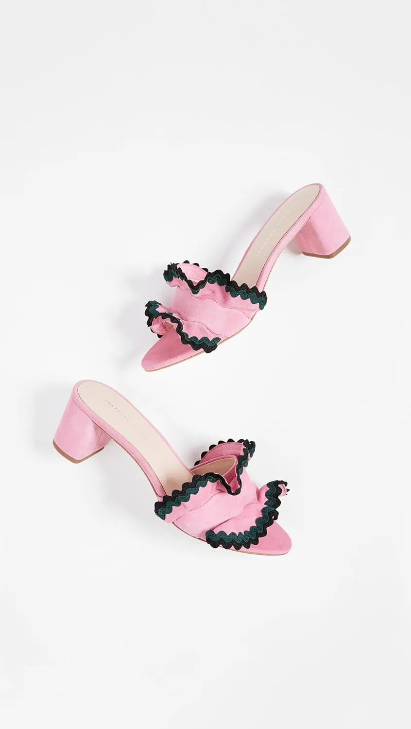 Loeffler Randall Women's Vera (Kid Suede/RIC-rac) Heeled Sandal