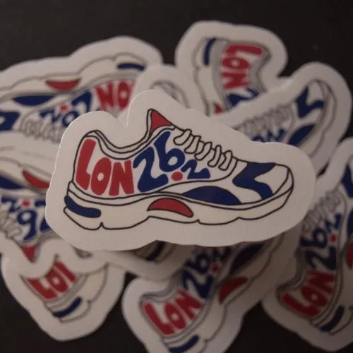 London Running Shoe Sticker