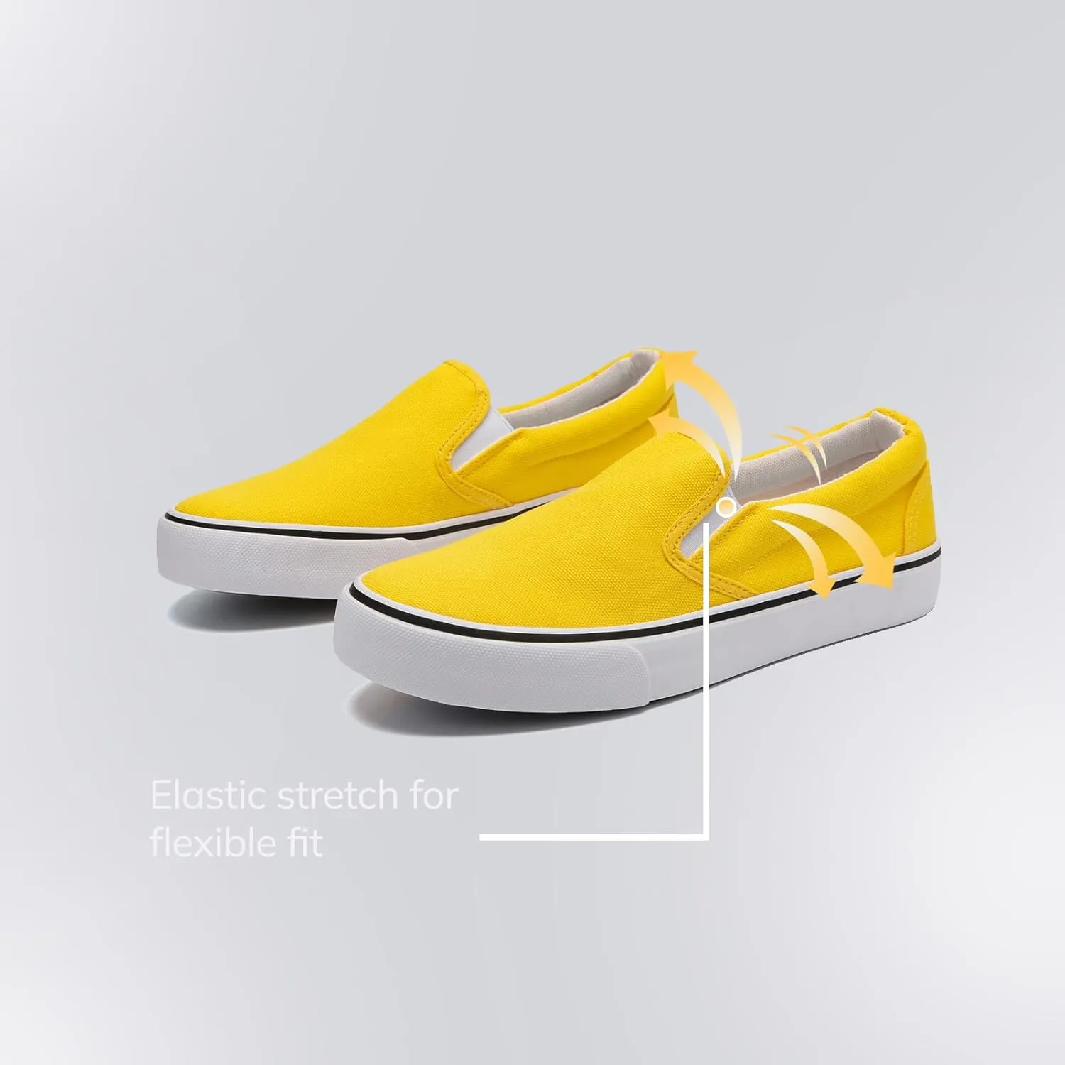 Low-Top Slip Ons Women's Fashion Sneakers Casual Canvas Sneakers for Women Comfortable Flats Breathable Padded Insole Slip on Sneakers Women Low Slip on Shoes