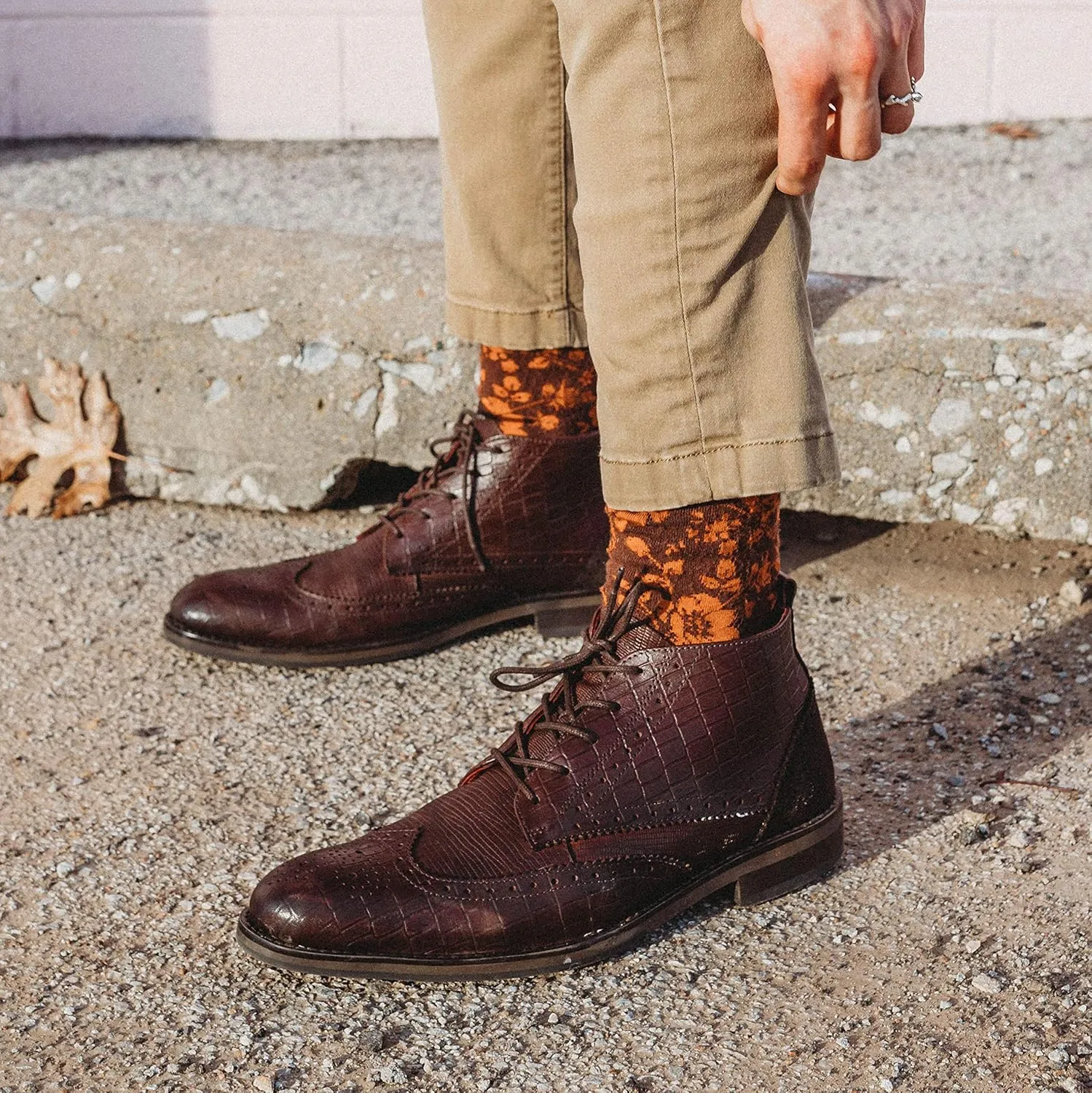 Marcos | Genuine Leather Chukka Boots | Men's Classic Chukka Boots | Ankle Dress Boot | Lace-Up | Rubber Sole | Daily Casual Winter Boot